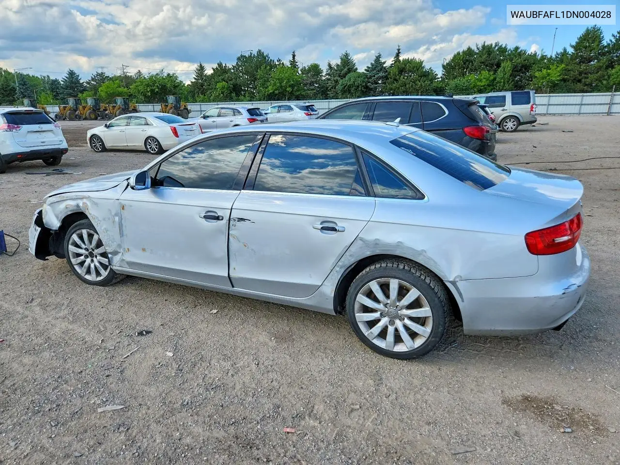 2013 Audi A4 Premium VIN: WAUBFAFL1DN004028 Lot: 58515336