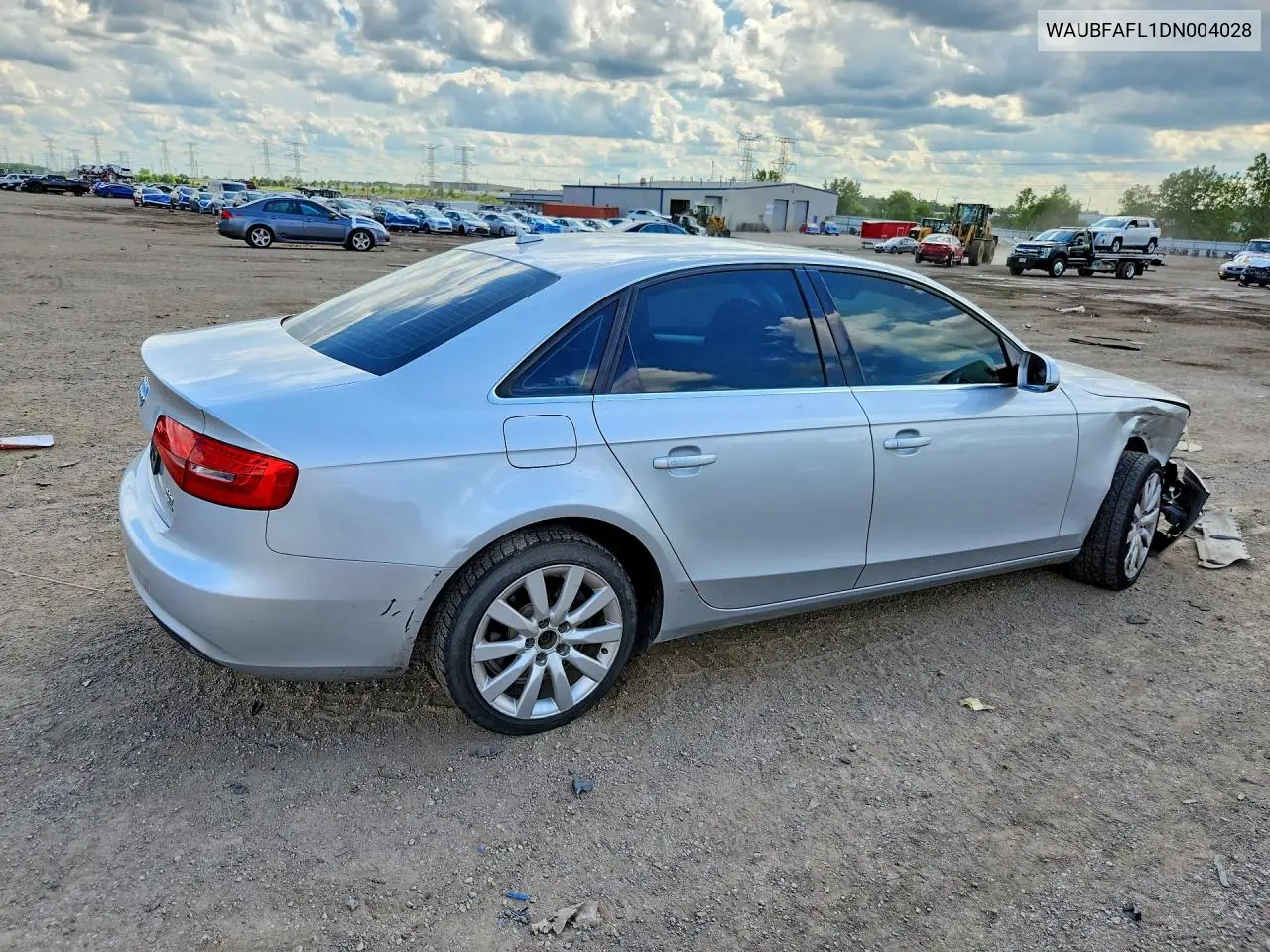 2013 Audi A4 Premium VIN: WAUBFAFL1DN004028 Lot: 58515336
