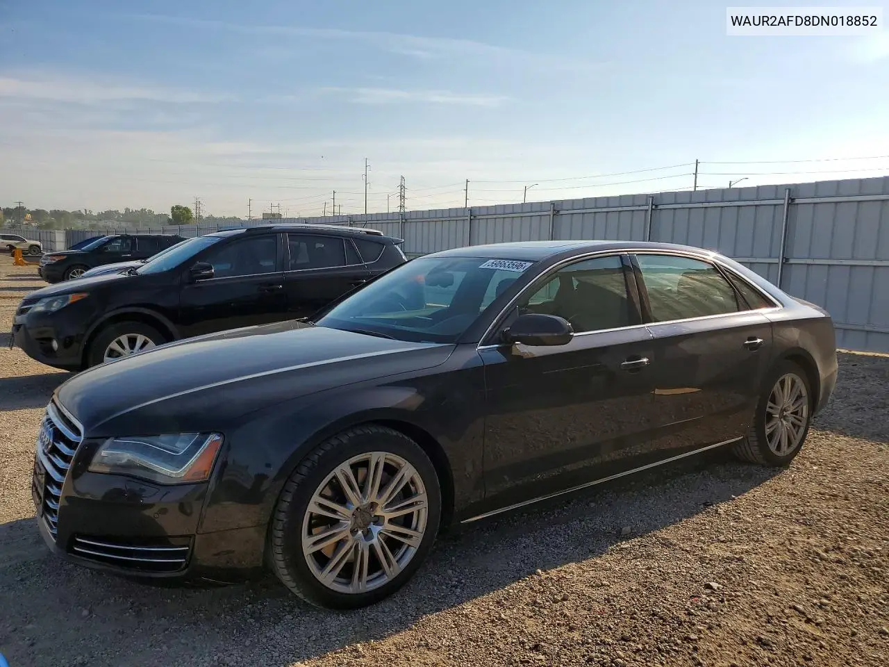 2013 Audi A8 L Quattro VIN: WAUR2AFD8DN018852 Lot: 59663596