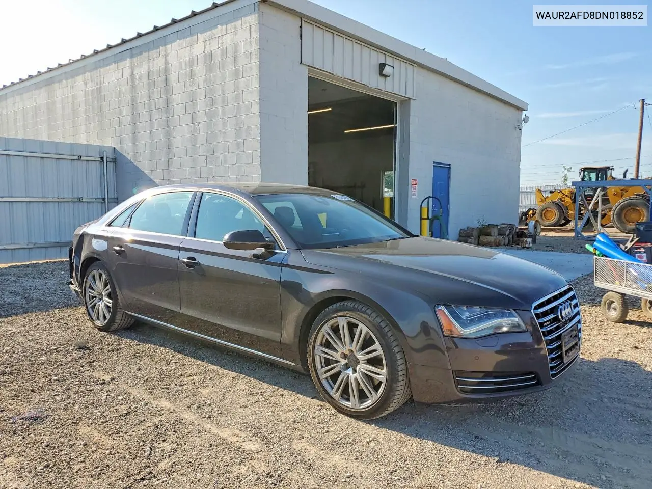 2013 Audi A8 L Quattro VIN: WAUR2AFD8DN018852 Lot: 59663596