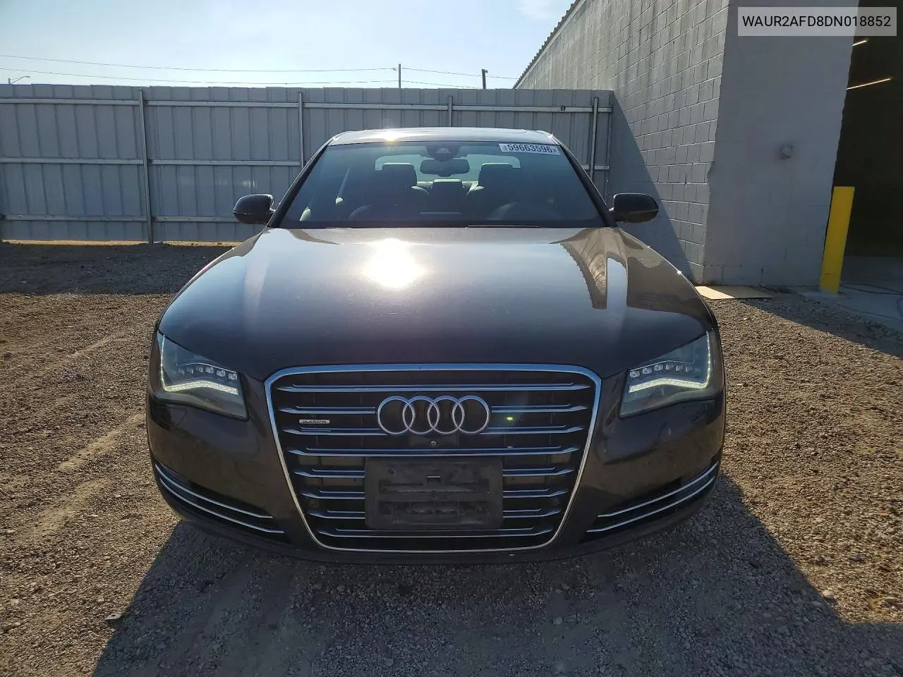 2013 Audi A8 L Quattro VIN: WAUR2AFD8DN018852 Lot: 59663596