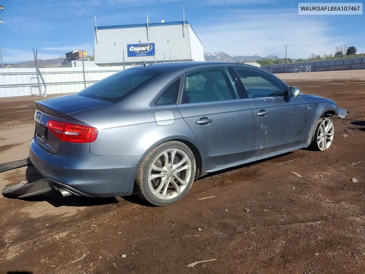 2014 Audi S4 Prestige VIN: WAUKGAFL8EA107467 Lot: 52878546