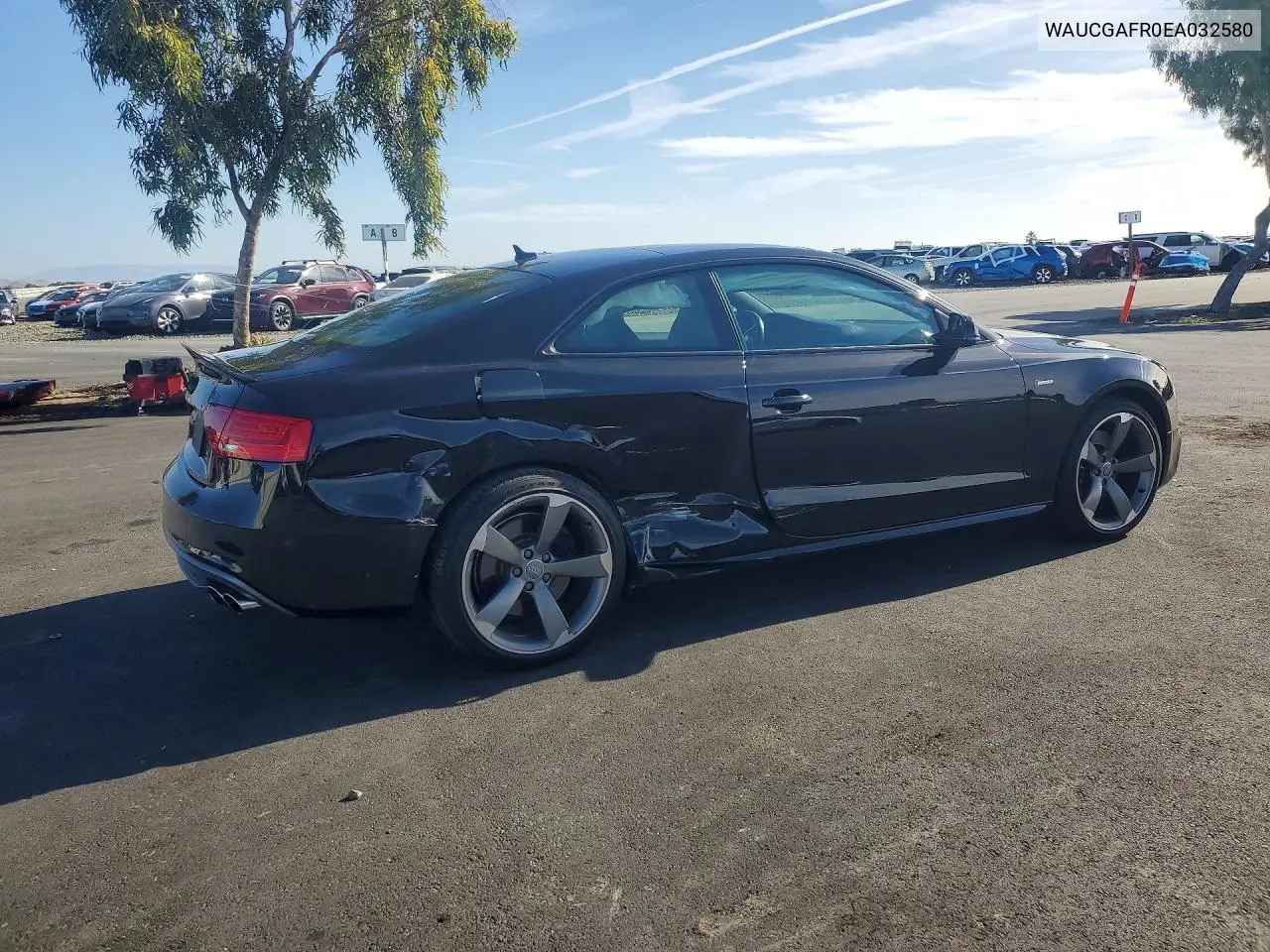 2014 Audi S5 Premium Plus VIN: WAUCGAFR0EA032580 Lot: 56004616