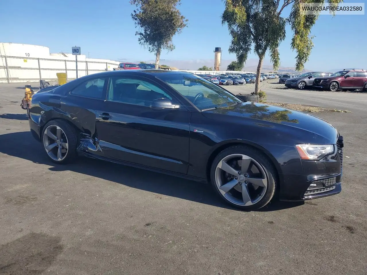 2014 Audi S5 Premium Plus VIN: WAUCGAFR0EA032580 Lot: 56004616