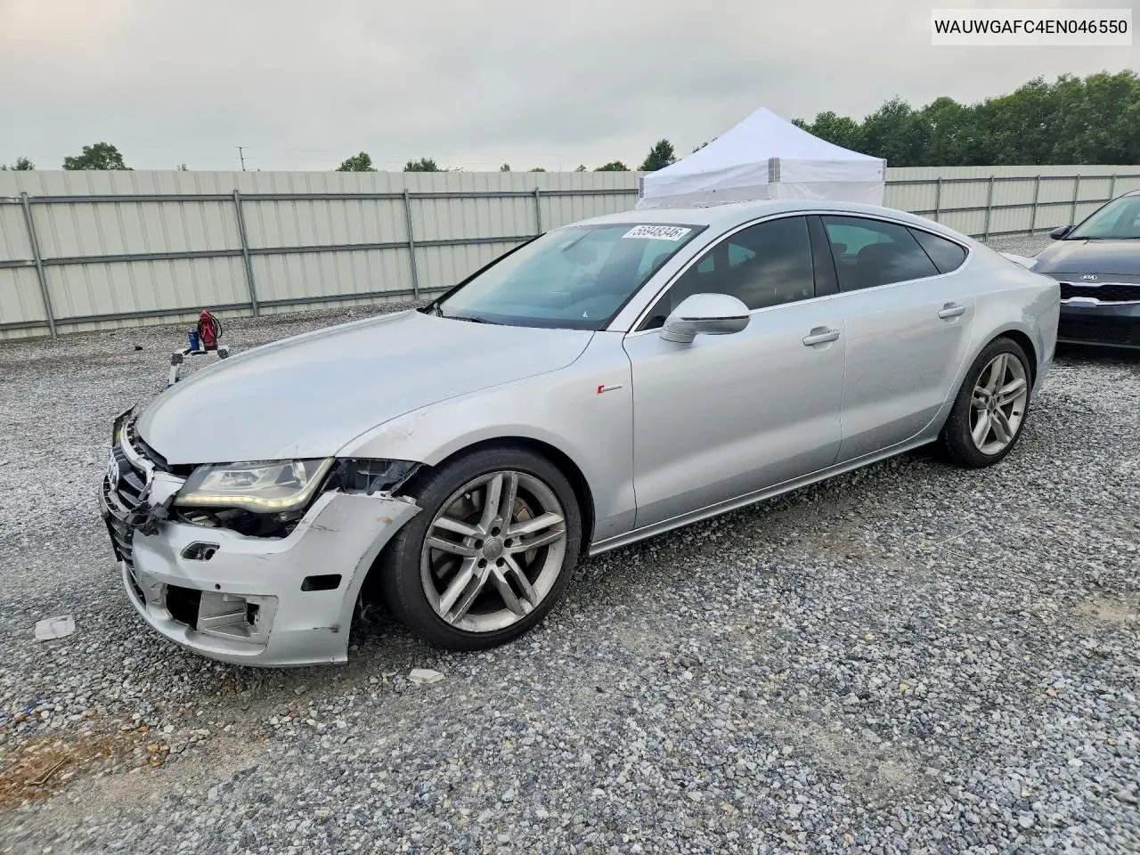 2014 Audi A7 Premium Plus VIN: WAUWGAFC4EN046550 Lot: 56948346