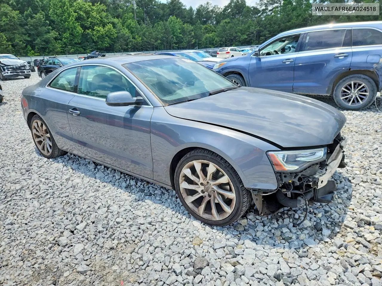 2014 Audi A5 Premium Plus VIN: WAULFAFR6EA024518 Lot: 57002736