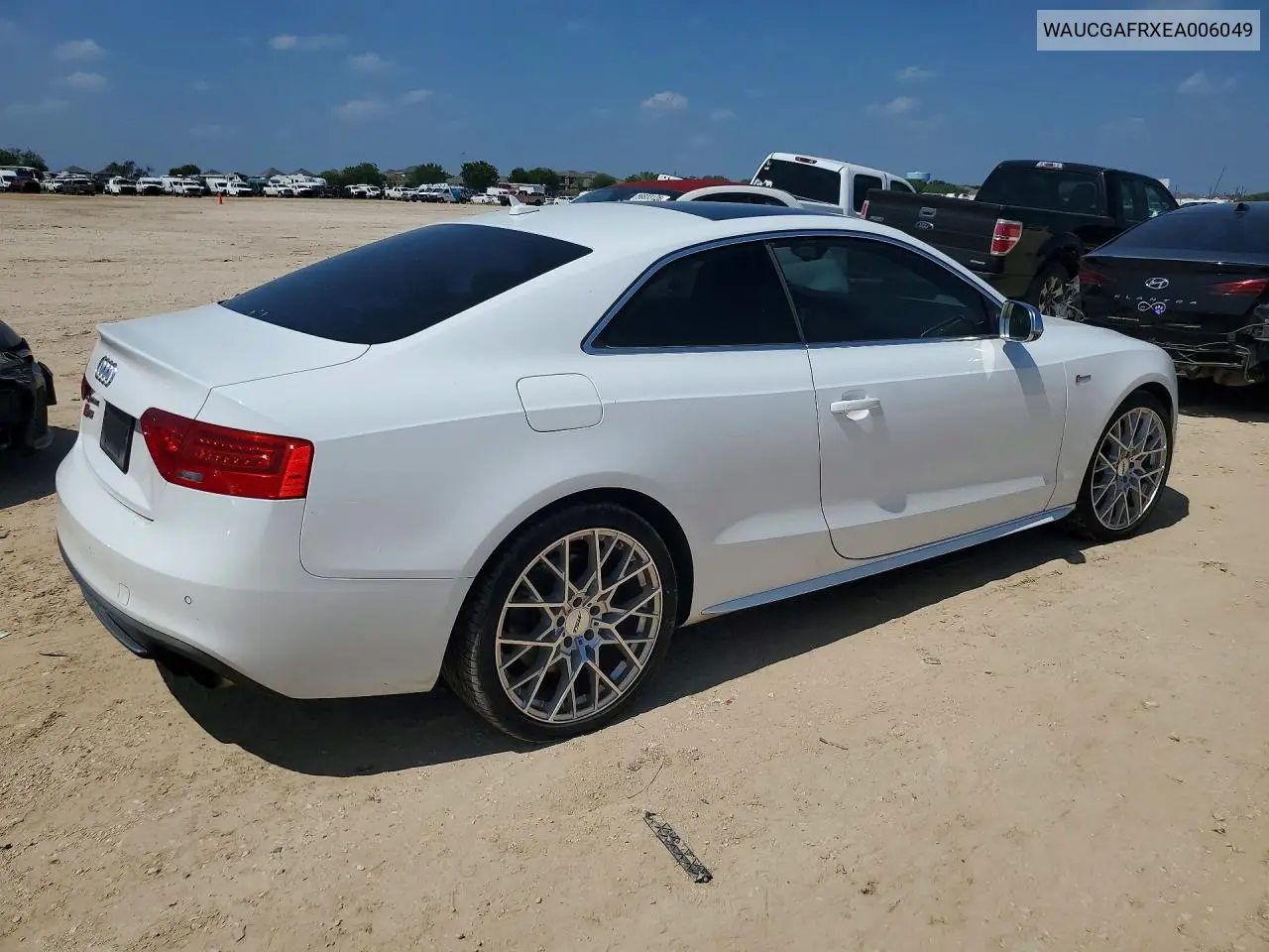 2014 Audi S5 Premium Plus VIN: WAUCGAFRXEA006049 Lot: 57360956
