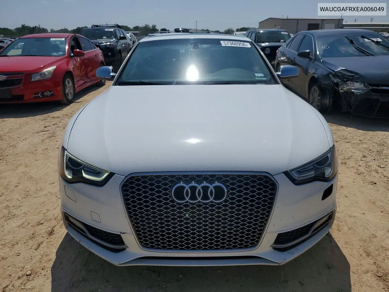 2014 Audi S5 Premium Plus VIN: WAUCGAFRXEA006049 Lot: 57360956