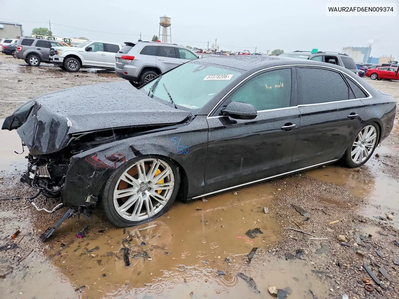 2014 Audi A8 L Quattro VIN: WAUR2AFD6EN009374 Lot: 57378206