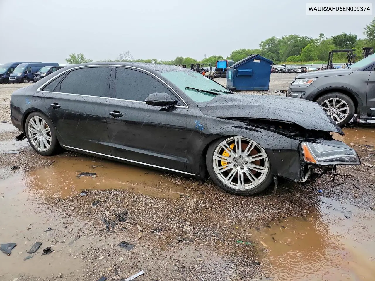 2014 Audi A8 L Quattro VIN: WAUR2AFD6EN009374 Lot: 57378206