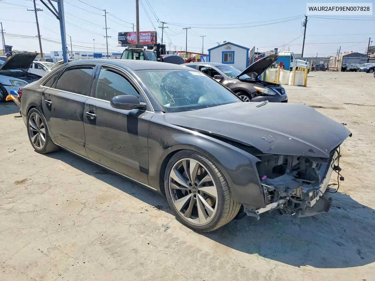 2014 Audi A8 L Quattro VIN: WAUR2AFD9EN007828 Lot: 57777086