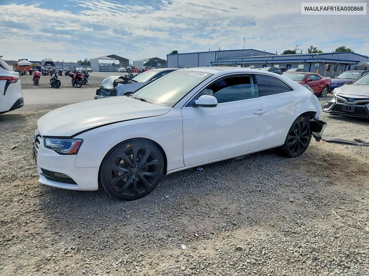 2014 Audi A5 VIN: WAULFAFR1EA000868 Lot: 58100366