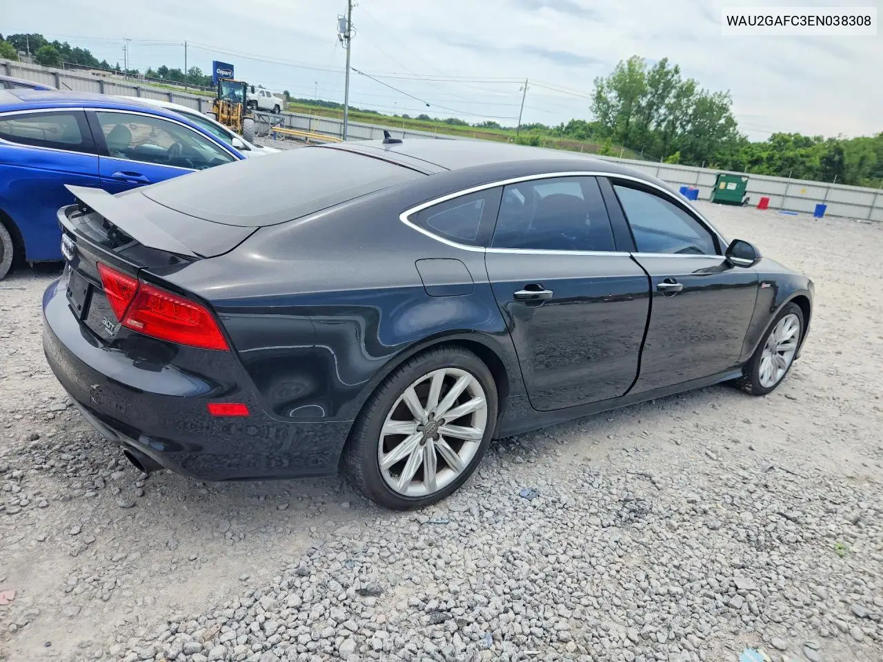 2014 Audi A7 Prestige VIN: WAU2GAFC3EN038308 Lot: 58534676