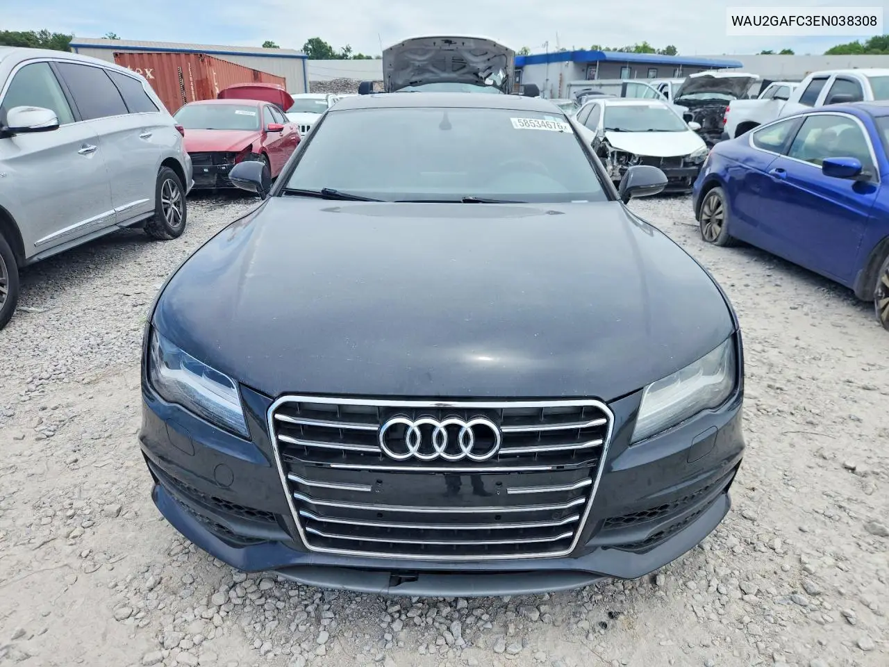 2014 Audi A7 Prestige VIN: WAU2GAFC3EN038308 Lot: 58534676