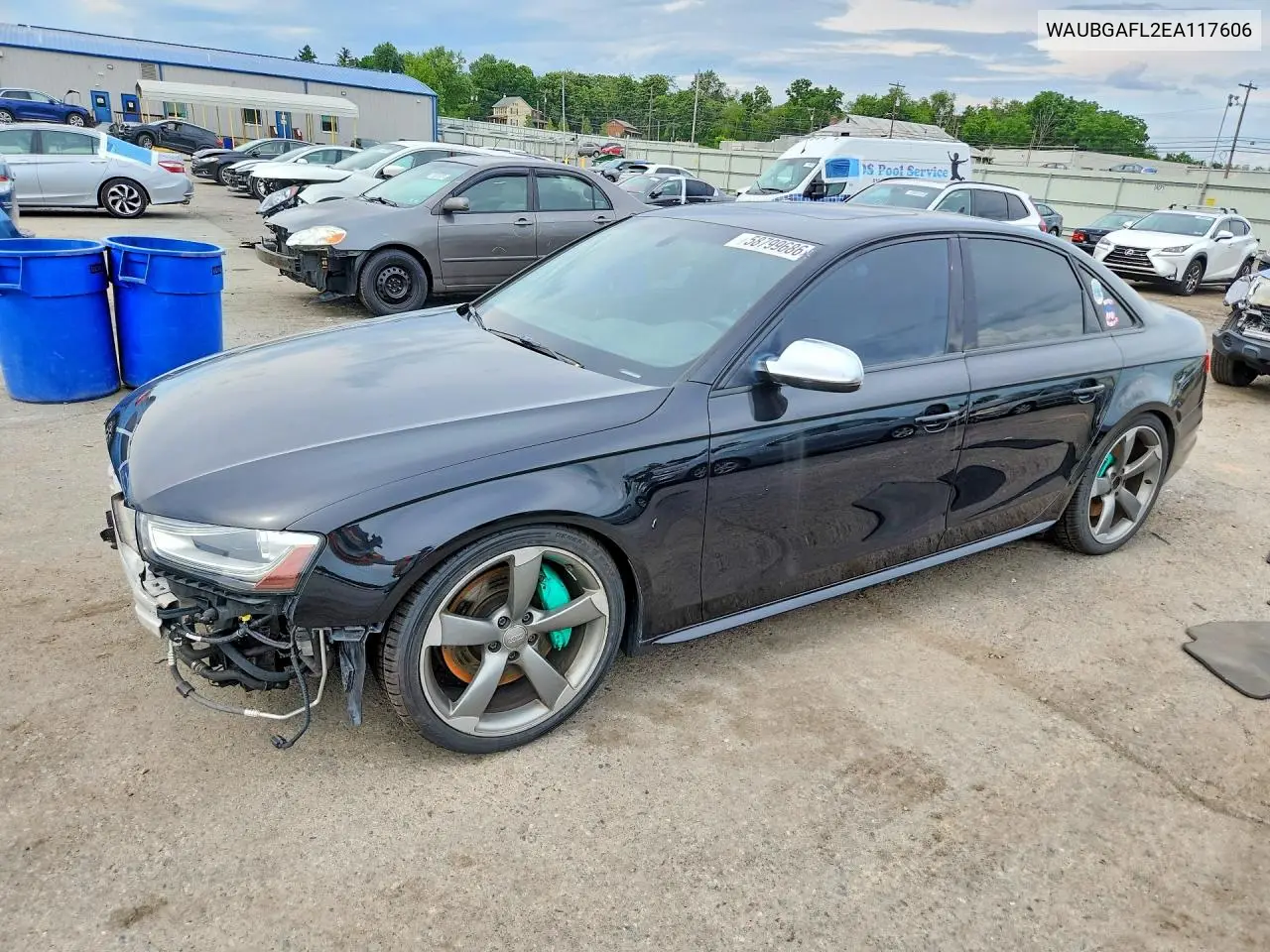 2014 Audi S4 Premium Plus VIN: WAUBGAFL2EA117606 Lot: 58799686