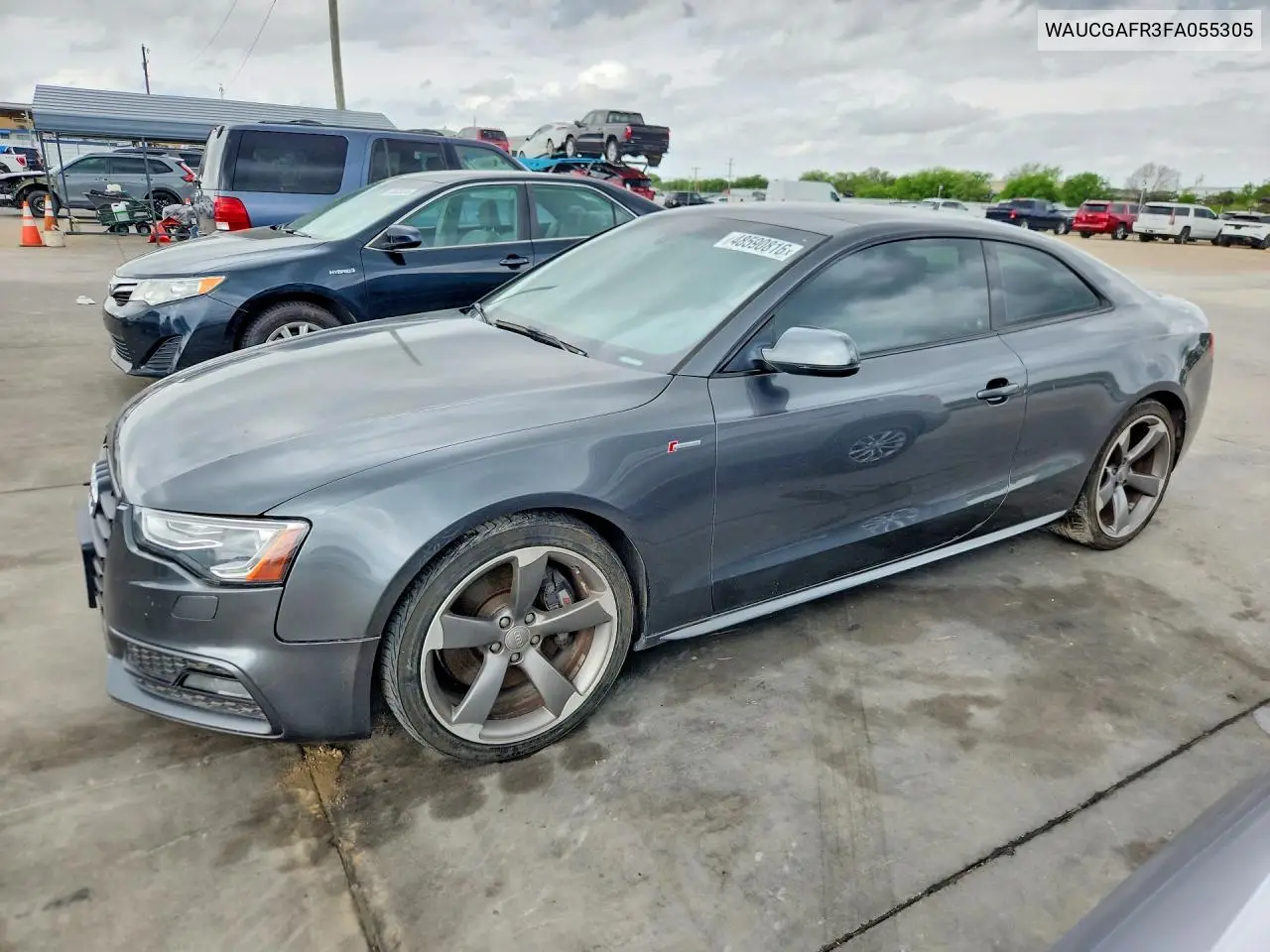 2015 Audi S5 Premium Plus VIN: WAUCGAFR3FA055305 Lot: 48590816