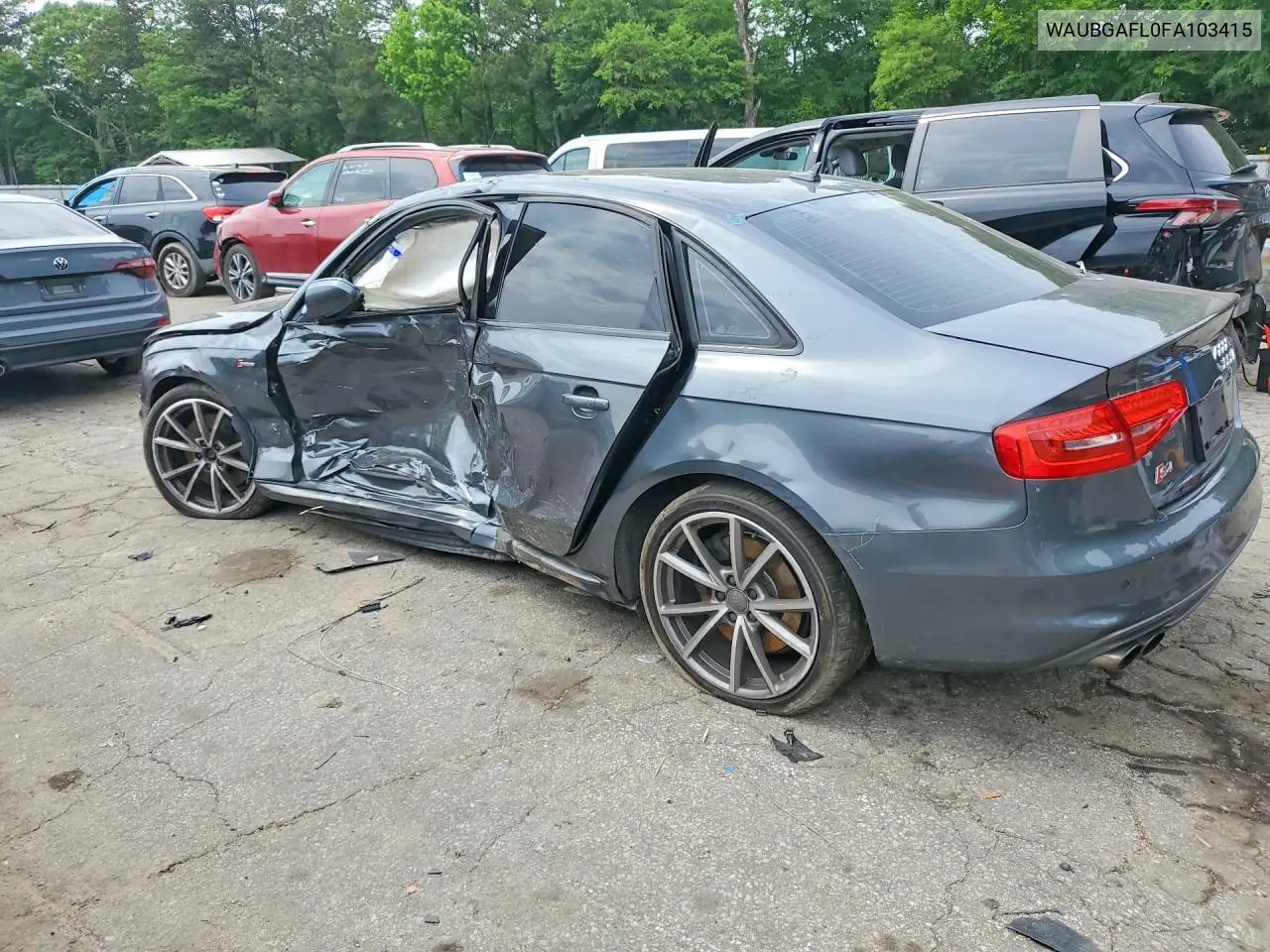 2015 Audi S4 Premium Plus VIN: WAUBGAFL0FA103415 Lot: 51948286