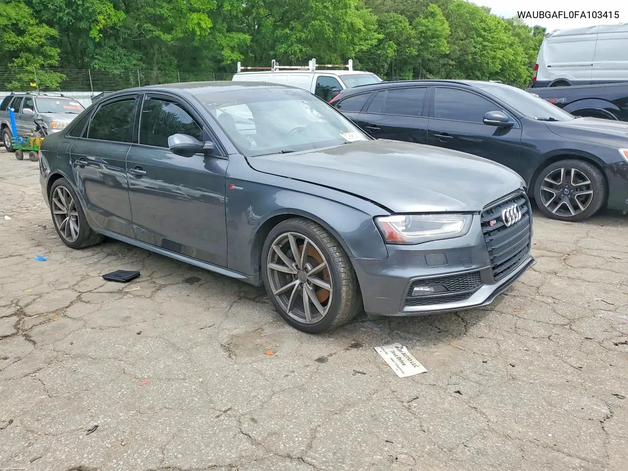 2015 Audi S4 Premium Plus VIN: WAUBGAFL0FA103415 Lot: 51948286