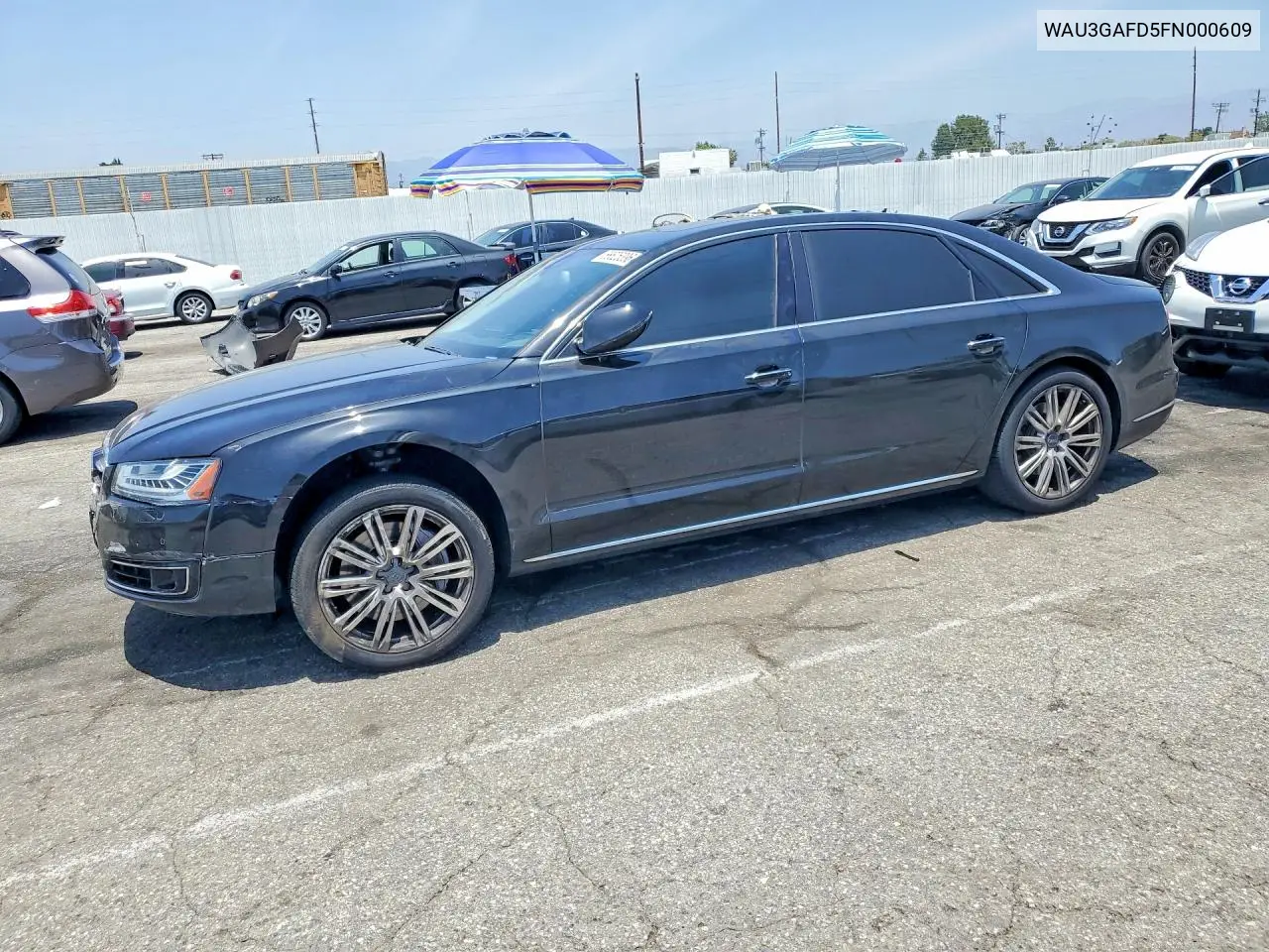 2015 Audi A8 L Quattro VIN: WAU3GAFD5FN000609 Lot: 56625396