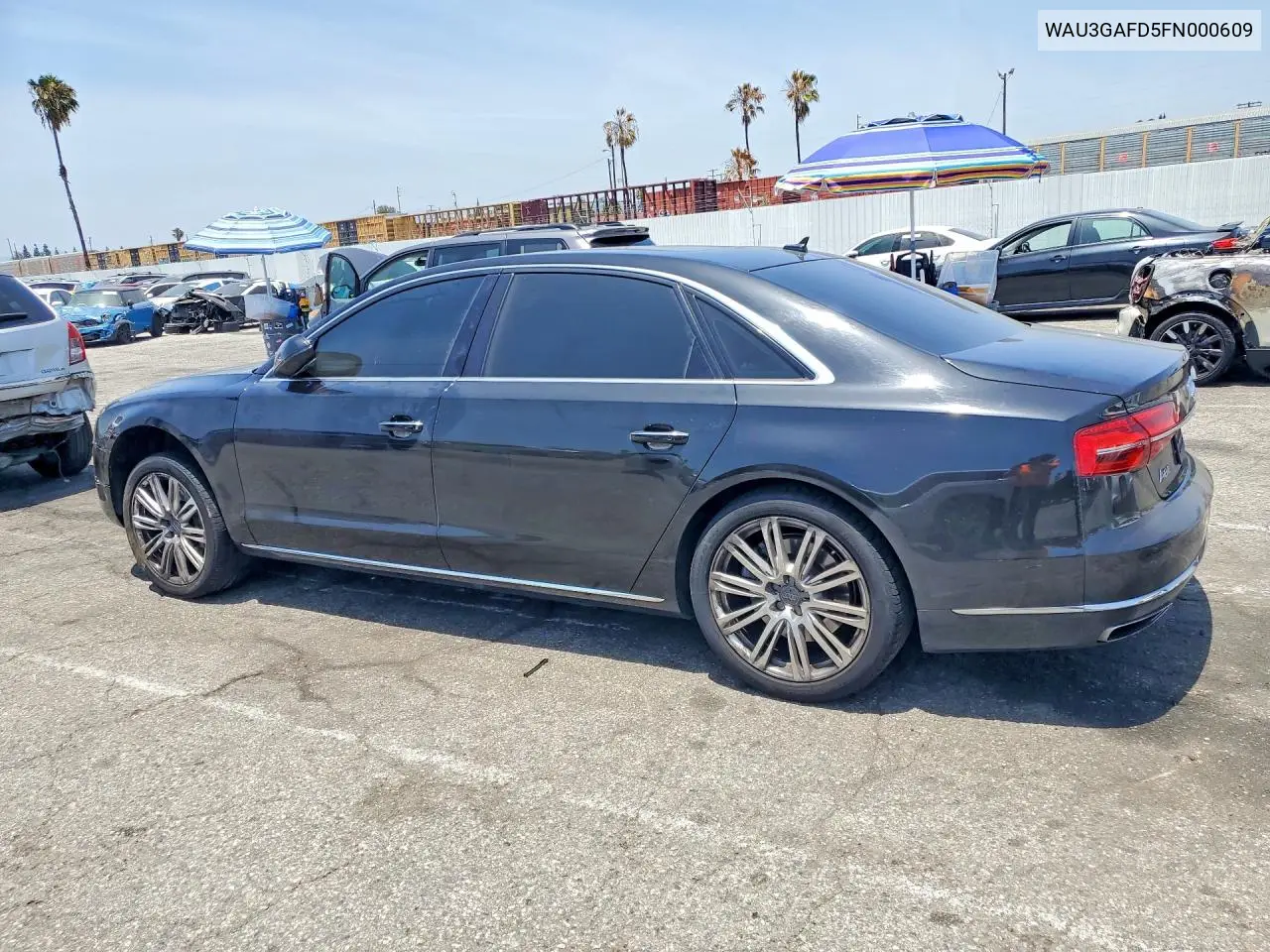 2015 Audi A8 L Quattro VIN: WAU3GAFD5FN000609 Lot: 56625396