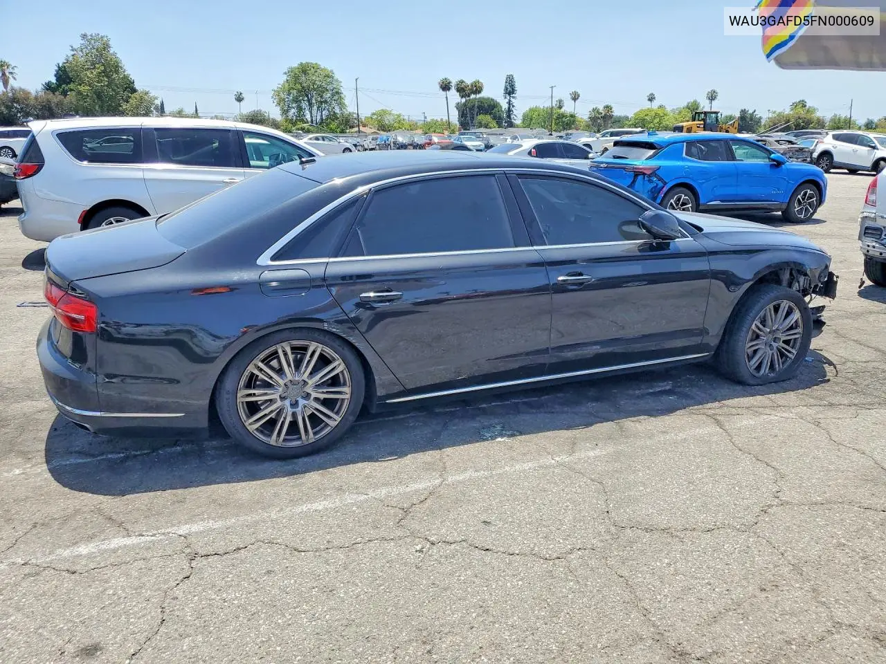 2015 Audi A8 L Quattro VIN: WAU3GAFD5FN000609 Lot: 56625396