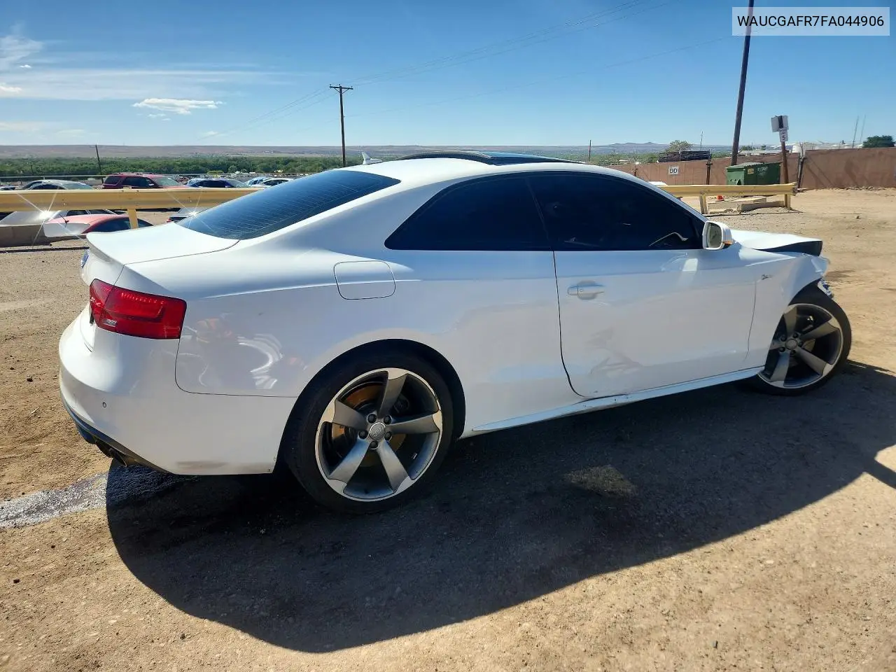 2015 Audi S5 Premium Plus VIN: WAUCGAFR7FA044906 Lot: 56791856