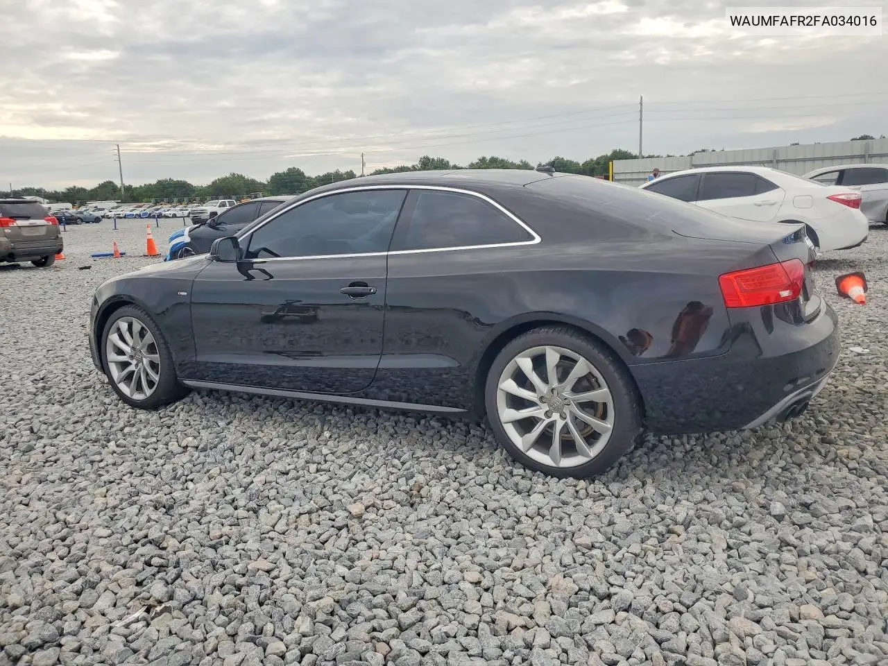 2015 Audi A5 Premium Plus VIN: WAUMFAFR2FA034016 Lot: 56804676