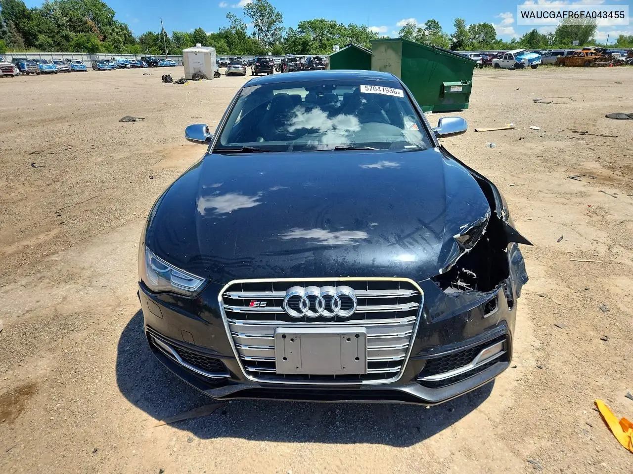 2015 Audi S5 Premium Plus VIN: WAUCGAFR6FA043455 Lot: 57041936