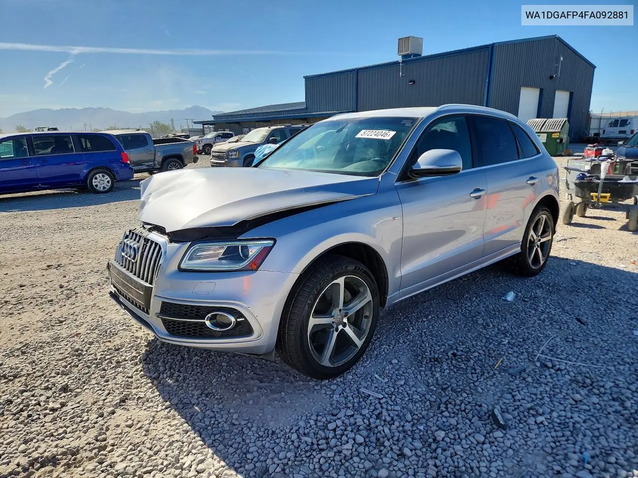 2015 Audi Q5 Premium Plus VIN: WA1DGAFP4FA092881 Lot: 57224046
