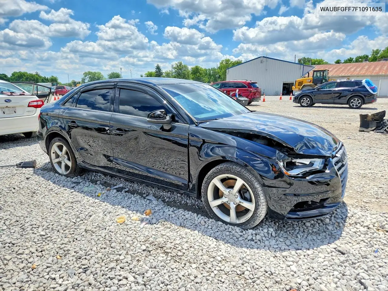 2015 Audi A3 Premium VIN: WAUBFGFF7F1091635 Lot: 58649536