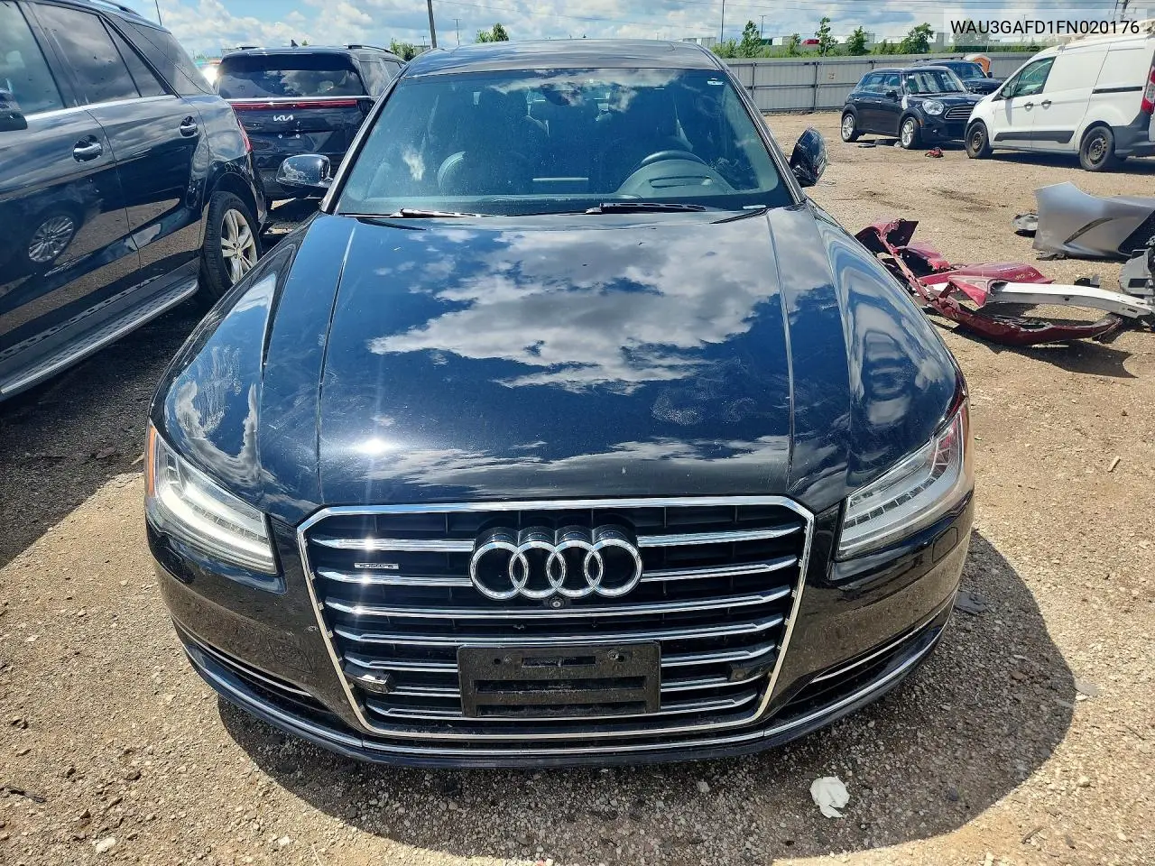 2015 Audi A8 L Quattro VIN: WAU3GAFD1FN020176 Lot: 58770356