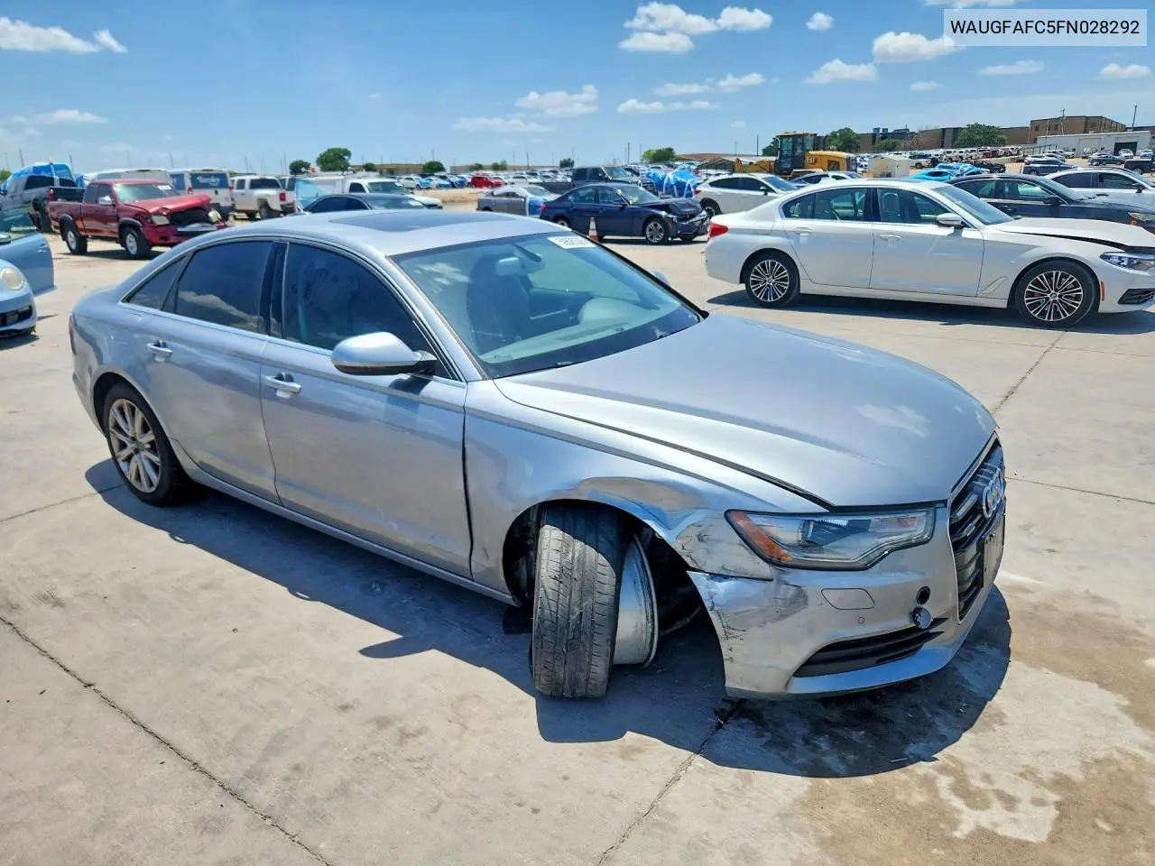 2015 Audi A6 Premium Plus VIN: WAUGFAFC5FN028292 Lot: 59625526