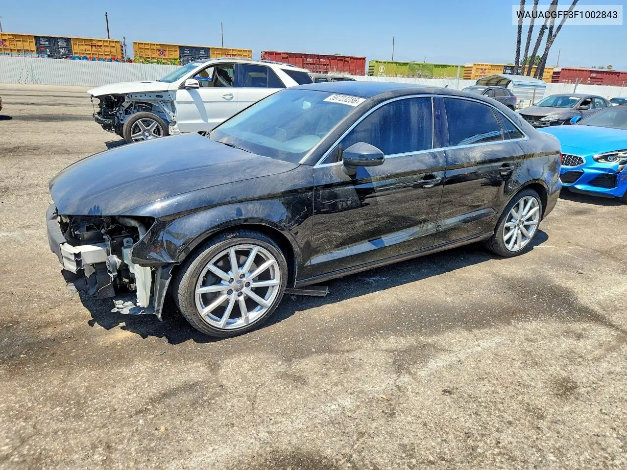 2015 Audi A3 Premium VIN: WAUACGFF3F1002843 Lot: 59723286