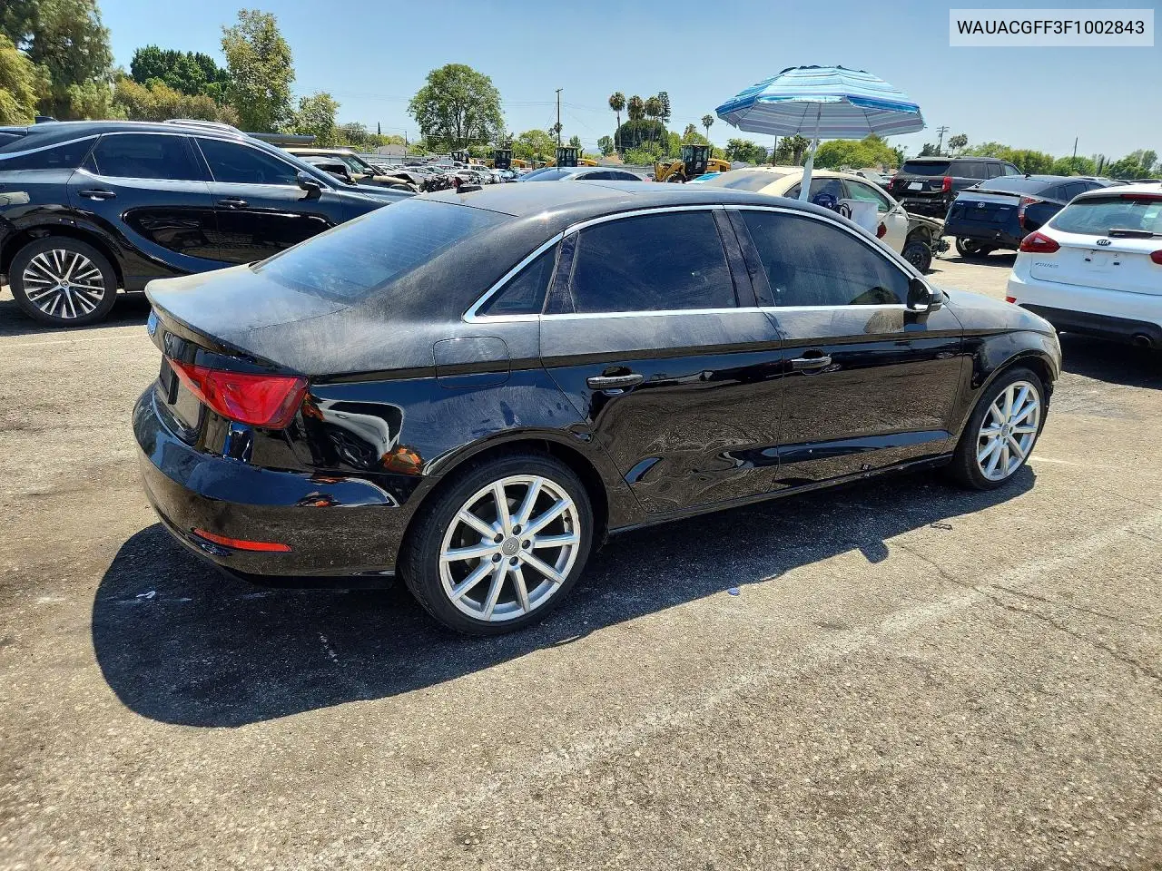 2015 Audi A3 Premium VIN: WAUACGFF3F1002843 Lot: 59723286