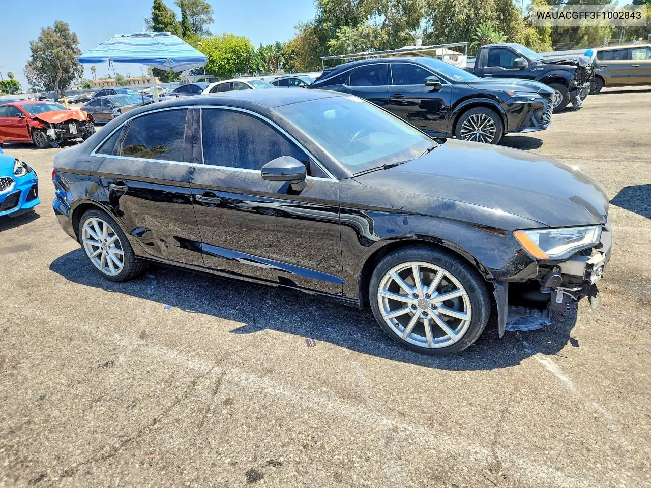2015 Audi A3 Premium VIN: WAUACGFF3F1002843 Lot: 59723286