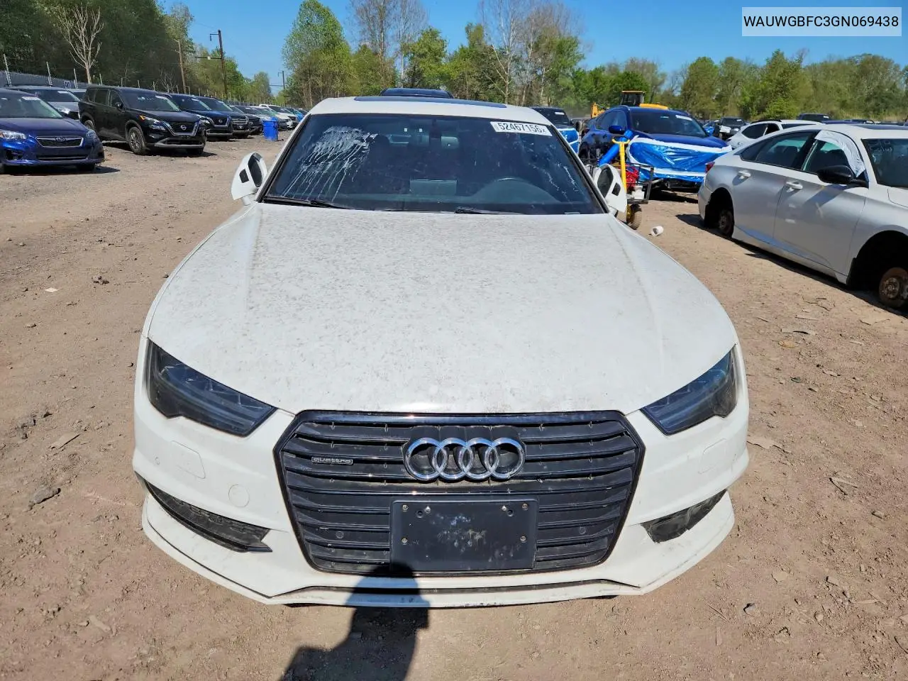 2016 Audi A7 Premium Plus VIN: WAUWGBFC3GN069438 Lot: 52467156