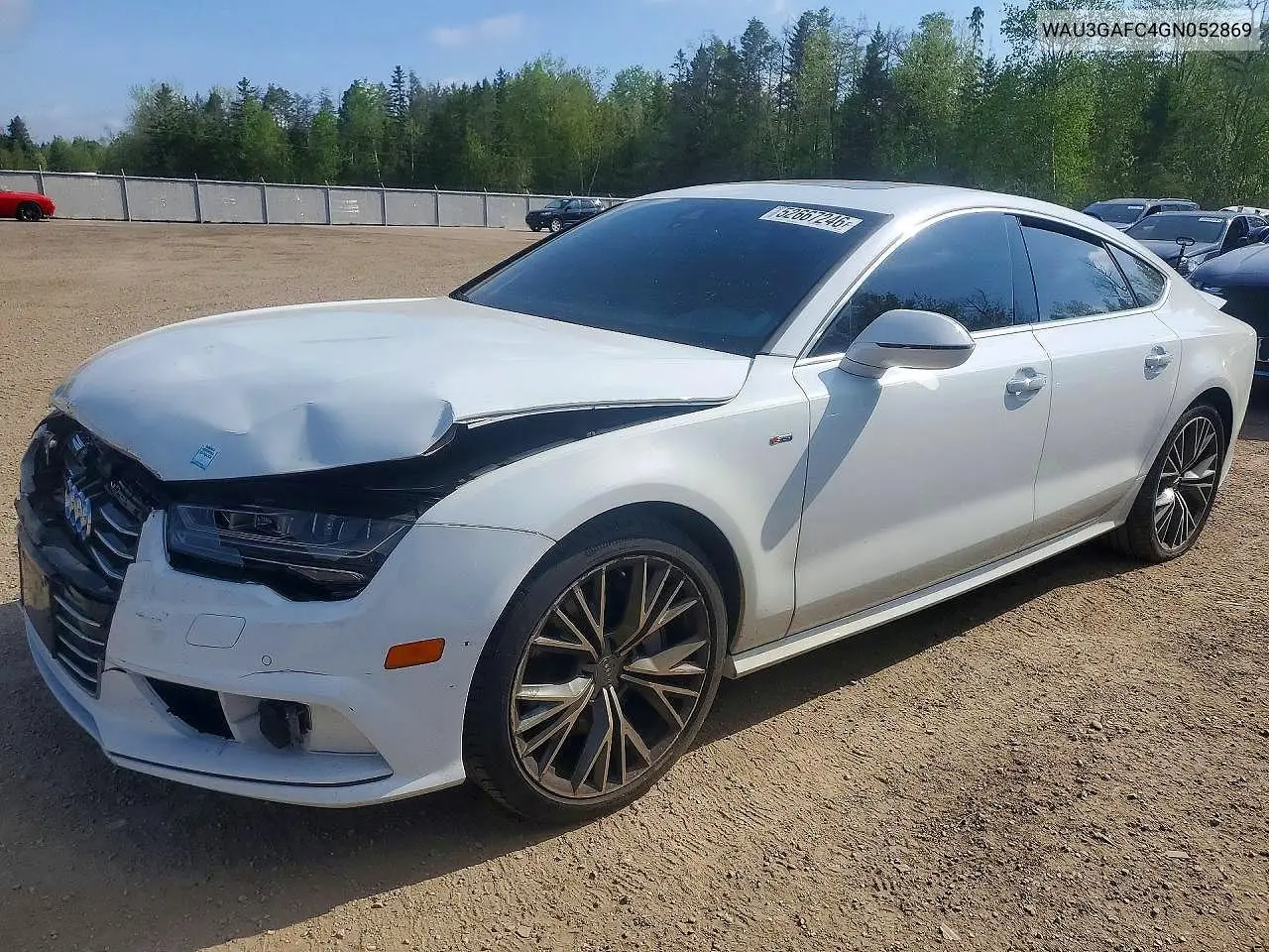 2016 Audi A7 Quattro Progressiv VIN: WAU3GAFC4GN052869 Lot: 52667246