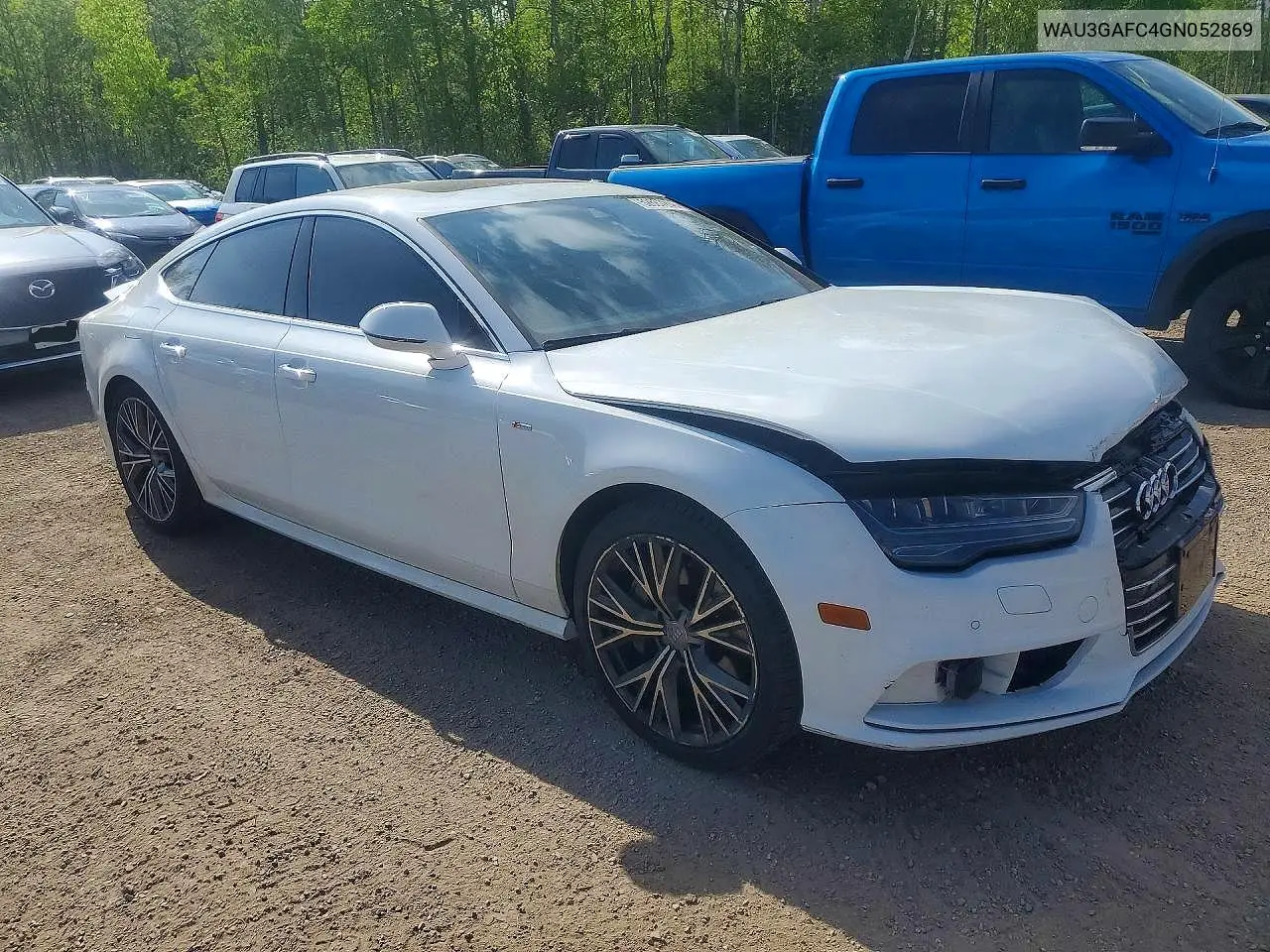 2016 Audi A7 Quattro Progressiv VIN: WAU3GAFC4GN052869 Lot: 52667246
