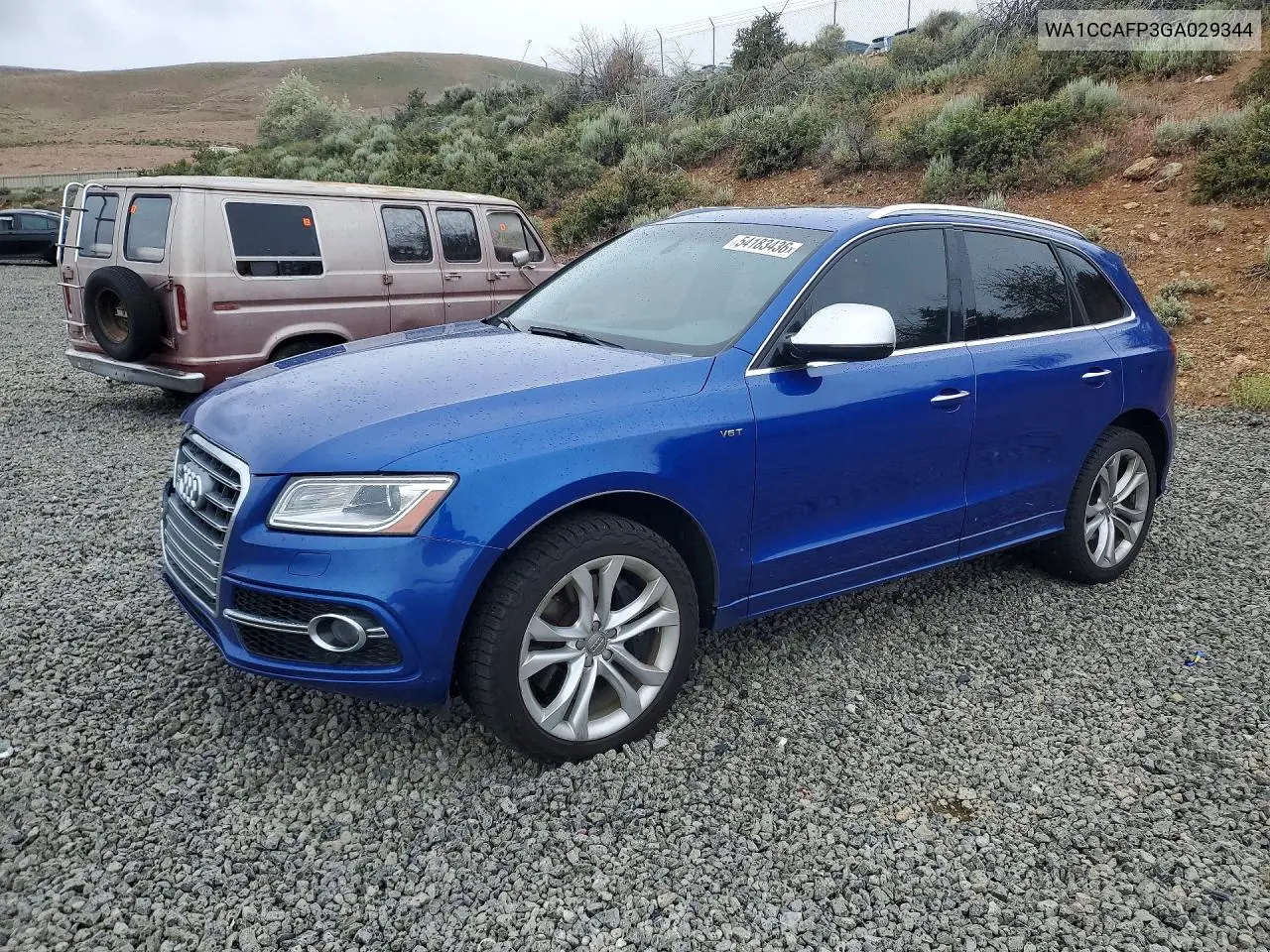 2016 Audi Sq5 Premium Plus VIN: WA1CCAFP3GA029344 Lot: 54183436