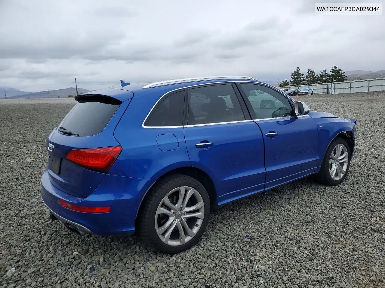 2016 Audi Sq5 Premium Plus VIN: WA1CCAFP3GA029344 Lot: 54183436