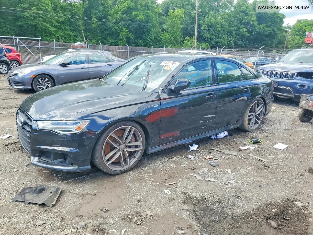 2016 Audi S6 Premium Plus VIN: WAUF2AFC4GN190469 Lot: 54897996
