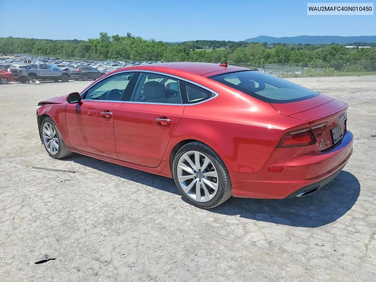 2016 Audi A7 Prestige VIN: WAU2MAFC4GN010450 Lot: 55503006