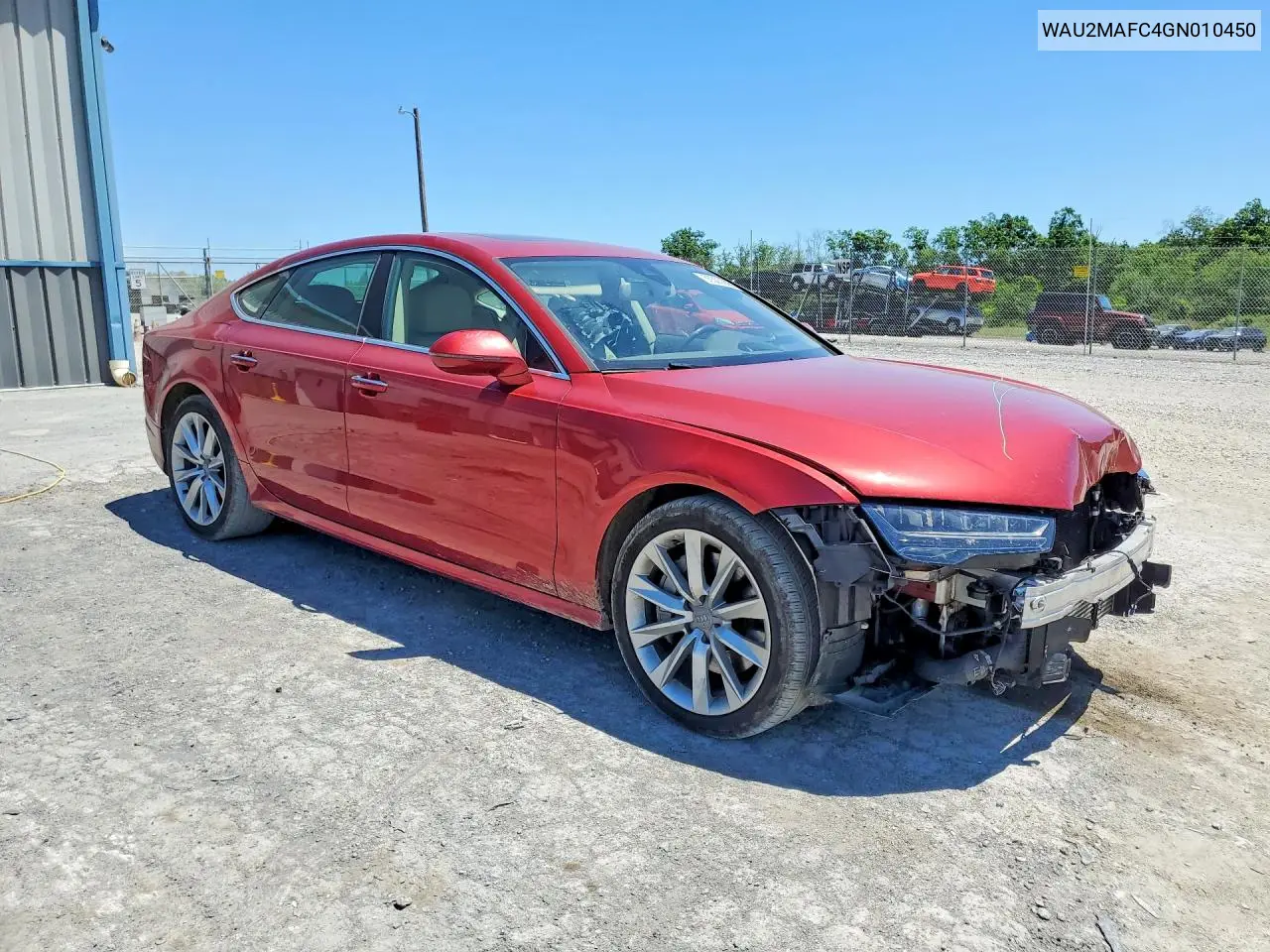 2016 Audi A7 Prestige VIN: WAU2MAFC4GN010450 Lot: 55503006