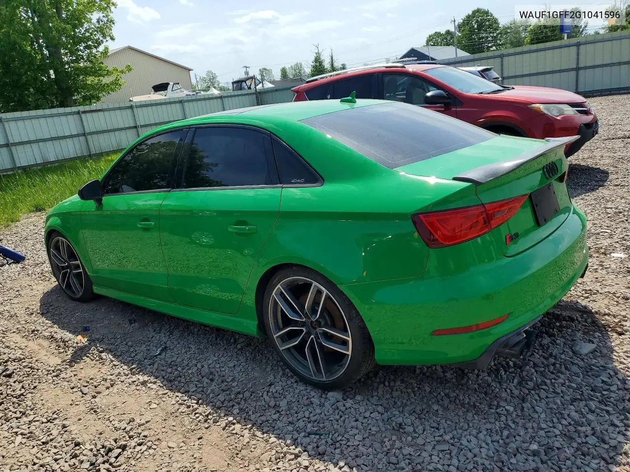 2016 Audi S3 Prestige VIN: WAUF1GFF2G1041596 Lot: 55752266
