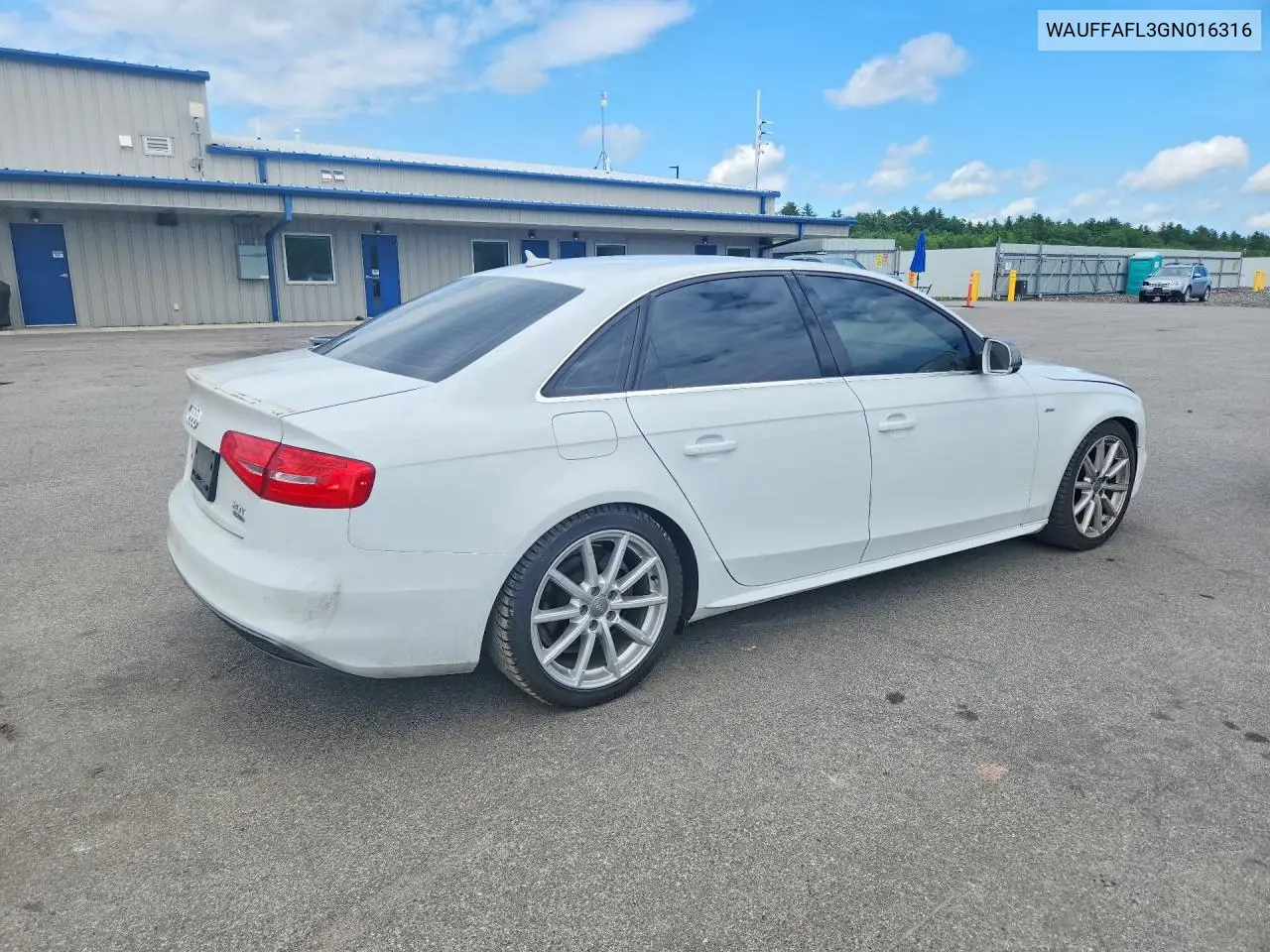 2016 Audi A4 Premium Plus S-Line VIN: WAUFFAFL3GN016316 Lot: 55853806