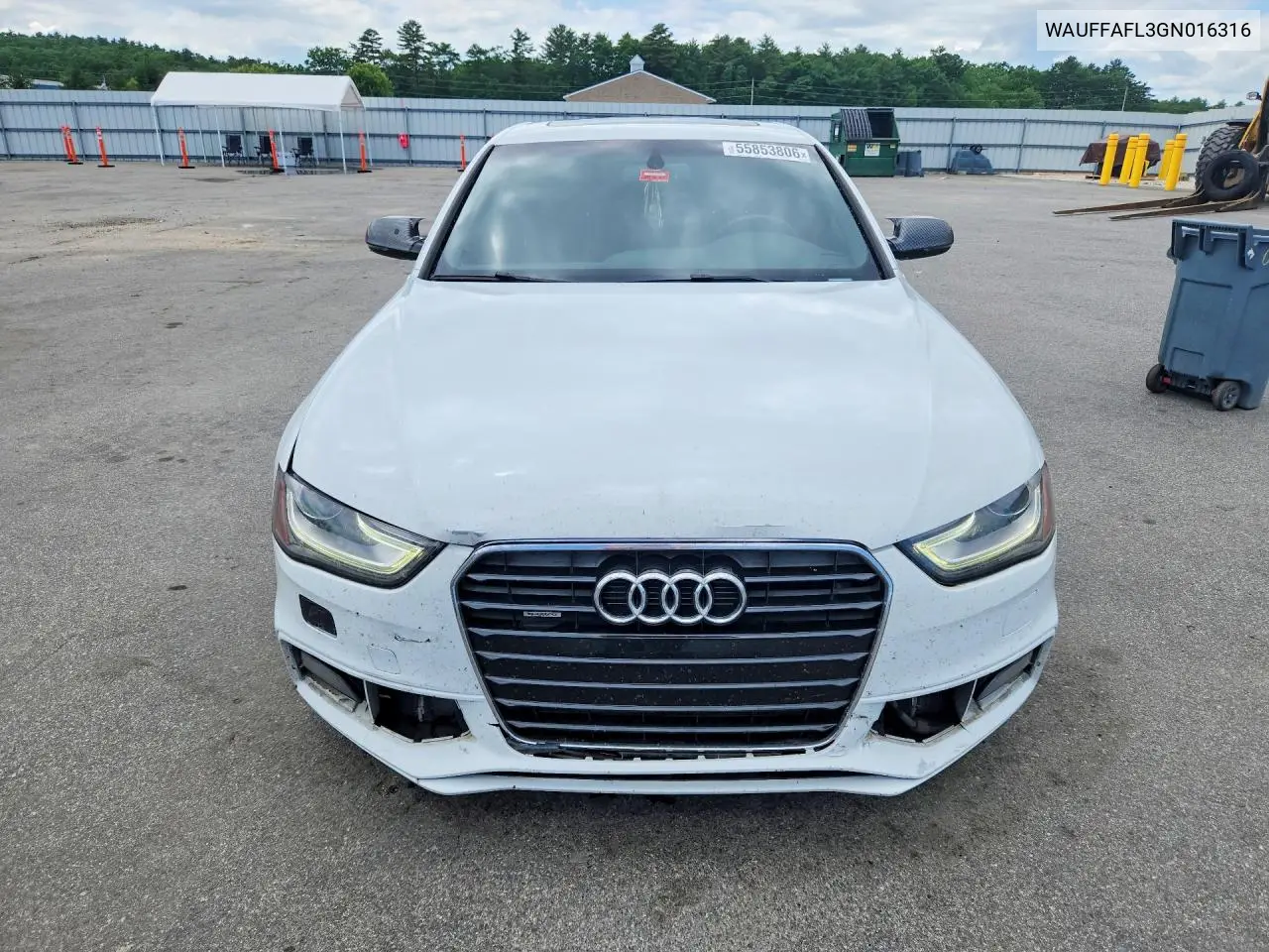 2016 Audi A4 Premium Plus S-Line VIN: WAUFFAFL3GN016316 Lot: 55853806