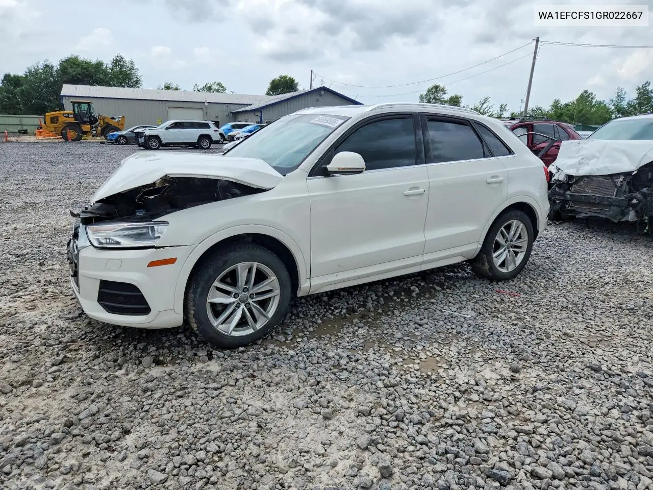 2016 Audi Q3 Premium Plus VIN: WA1EFCFS1GR022667 Lot: 56869306
