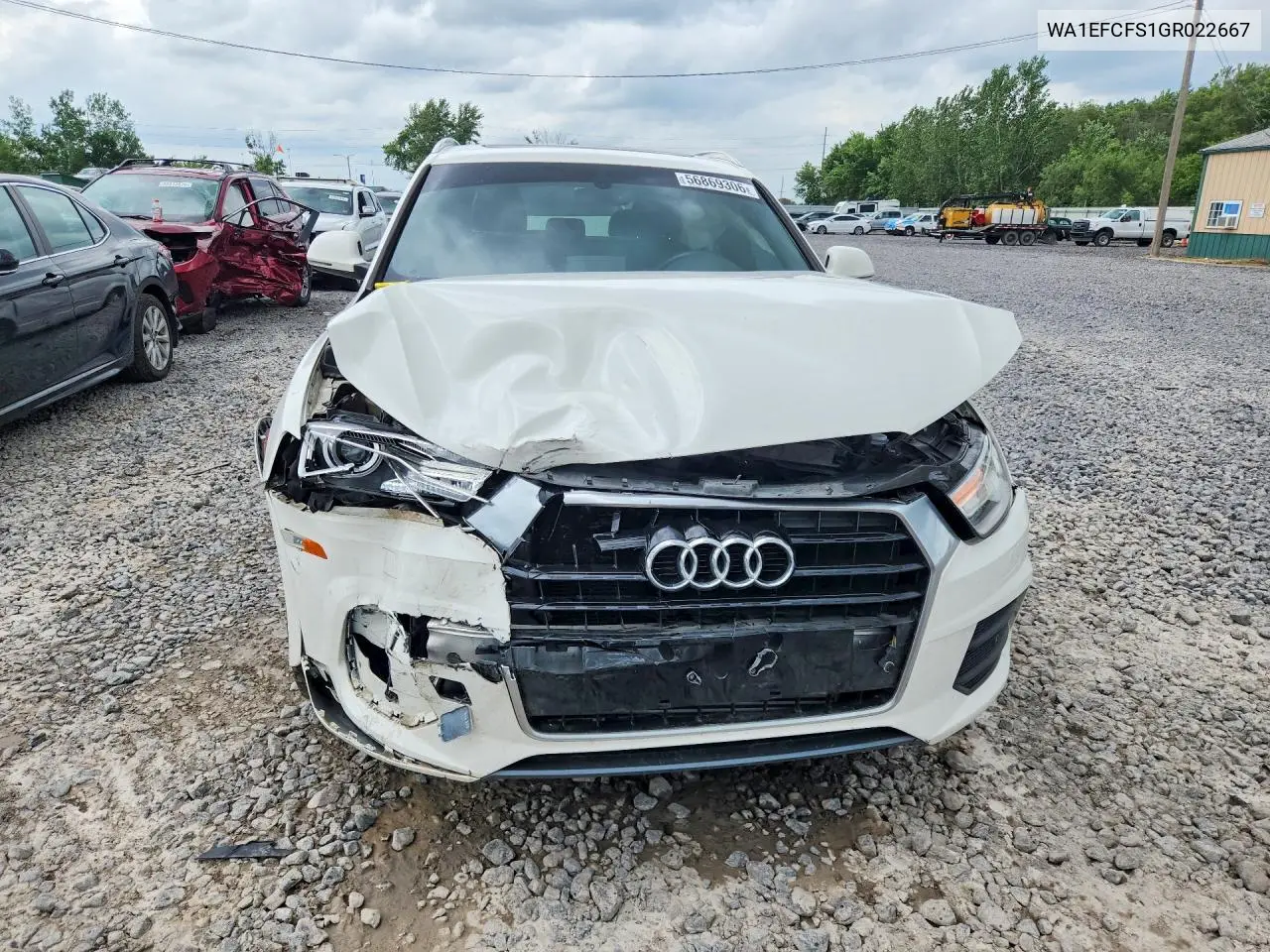 2016 Audi Q3 Premium Plus VIN: WA1EFCFS1GR022667 Lot: 56869306