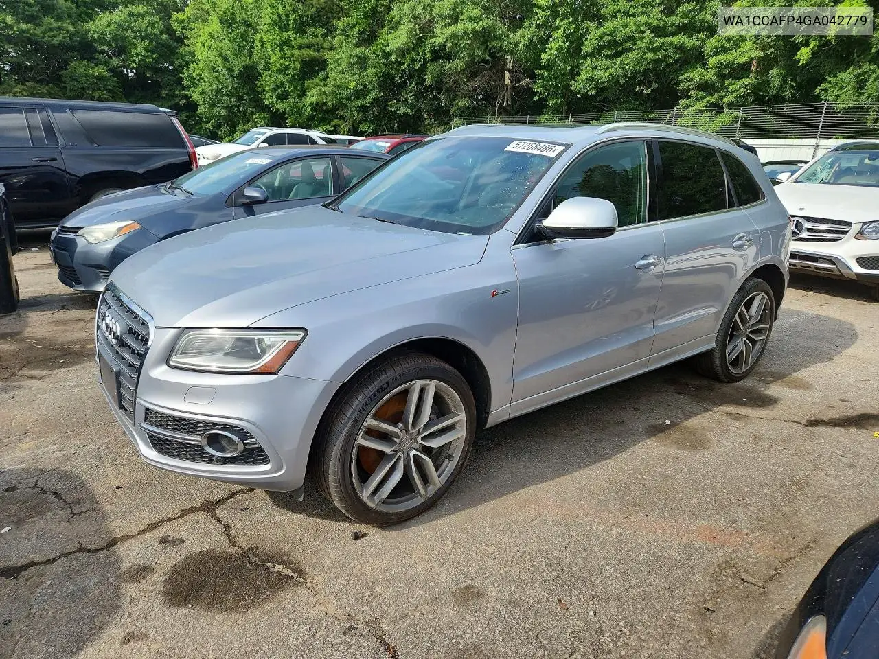 2016 Audi Sq5 Premium Plus VIN: WA1CCAFP4GA042779 Lot: 57268486