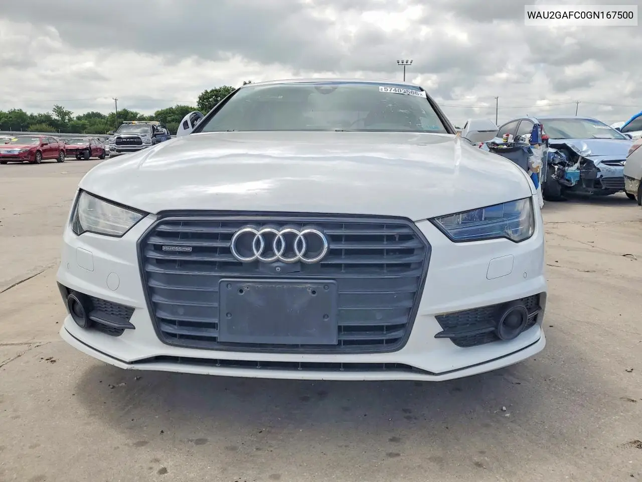 2016 Audi A7 Prestige VIN: WAU2GAFC0GN167500 Lot: 57403566